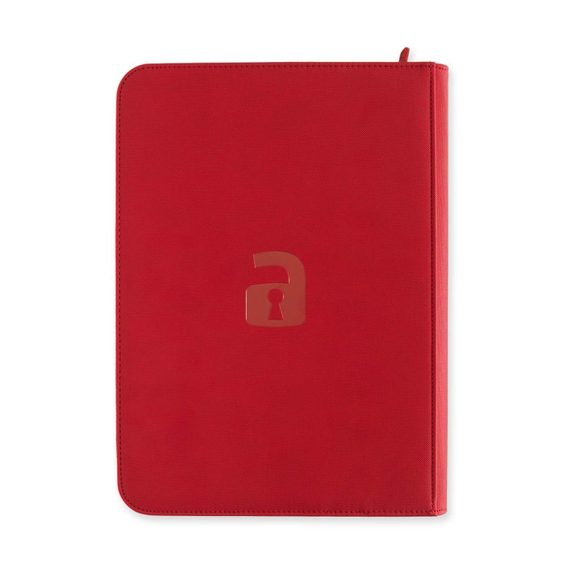Vault X 9 Pocket Trading Card Zip Binder, 360 Cards, Premium Exo-Tec Album Material, 20 Side-Loading Pages, Folder for Collectible Games, Sports, TCG (Red) - Image 4